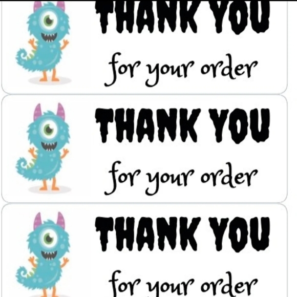 Office | Thank You Stickers Universal Monster Labels | Poshmark